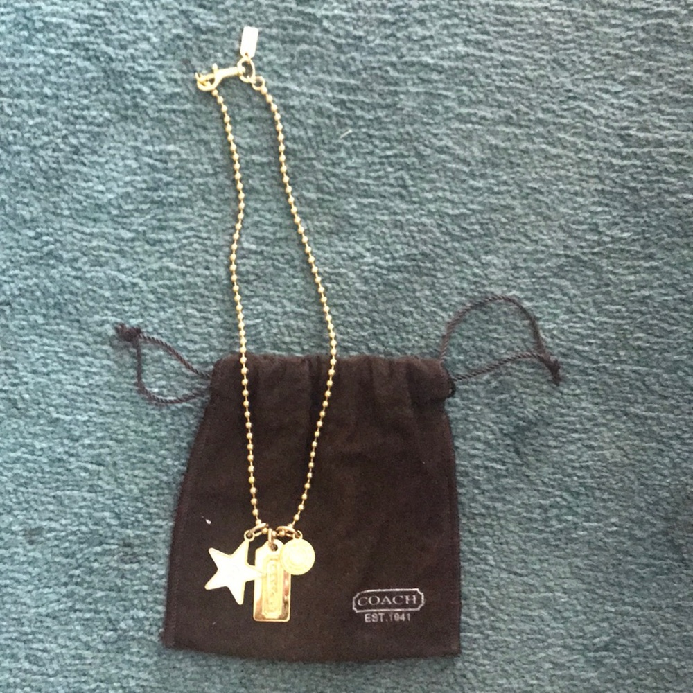 Coach goldtone necklace